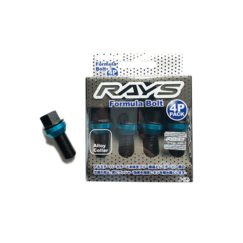 Rays - Formula Bolt Set L28 - 4 Pieces - Black - M14x1.25 - RZCrewGarage