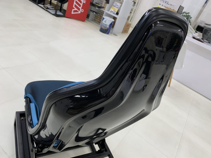 Recaro Japan RCS Fixed Bucket Seat - Black Shell - Blue Fabric
