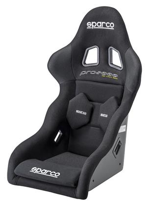 Sparco Pro 2000 Black Fixed Bucket Seat - Frp - Black-008083FNR - Rzcrewgarage