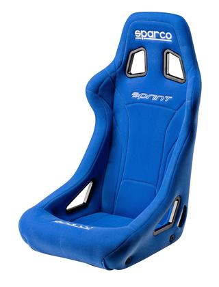 Sparco Sprint Blue Fixed Bucket Seat - Tubular - Blue-008231AZ - Rzcrewgarage