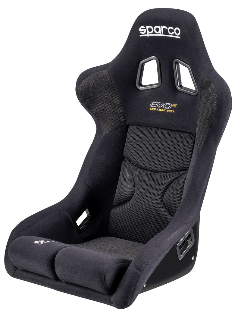 Sparco Evo III Black Fixed Bucket Seat - Frp - Black-008361FNR - Rzcrewgarage