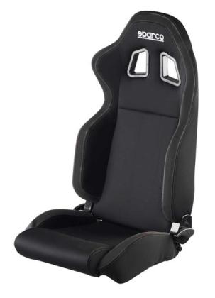 Sparco R100 Reclinable Seat - Tubular - Black - Fabriq-00961NRNR - Rzcrewgarage