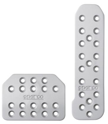 Sparco - Piuma Long Silver Pedal Kit - AT  - RZCrewEurope