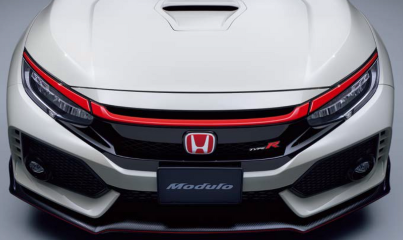 Honda Access - Modulo Red Front Grill Garnish - Honda - Civic Type R FK8 - 08F21-TGH-000 - Rzcrew Garage