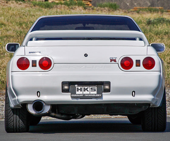 HKS Super Turbo Muffler Ti Exhaust System - Nissan - Skyline GT-R BNR32 - 31029-AN007