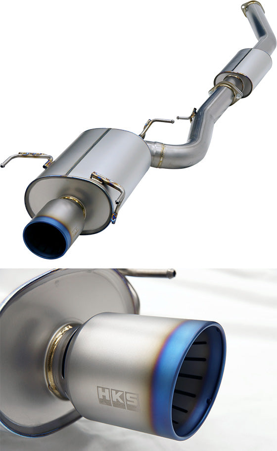 HKS Super Turbo Muffler Ti Exhaust System - Nissan - Skyline GT-R BCNR33 - 31029-AN008