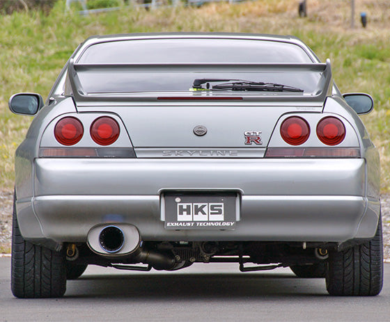 HKS Super Turbo Muffler Ti Exhaust System - Nissan - Skyline GT-R BCNR33 - 31029-AN008