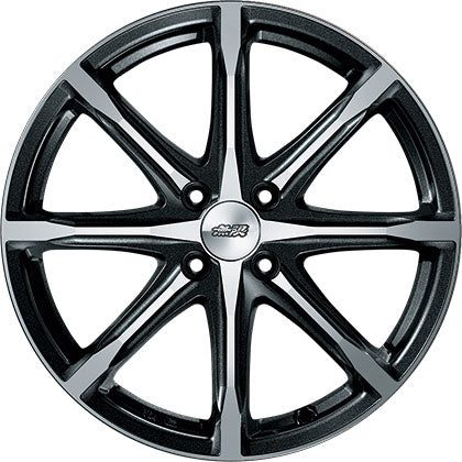 Mugen MD8 - 17x7 J ET: 55 (Dark Gun Metallic Mirror Face) - 4x100 - 42700-XMK-770E-55
