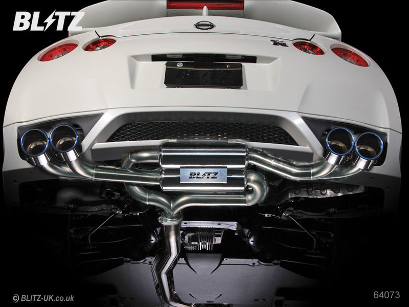 Blitz - NUR-SPEC C Ti Quad exhaust system - Nissan - GT-R R35 - 64073