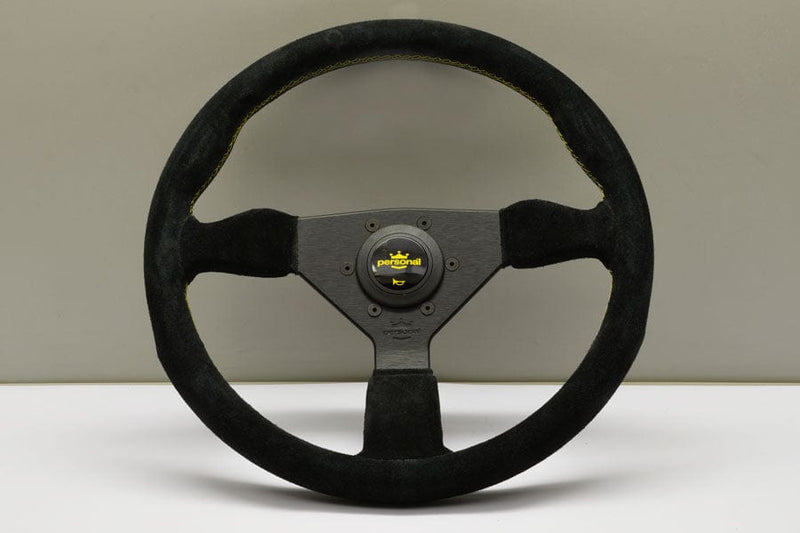 Personal - Grinta Steering Wheels - 3 Spokes Suede-6430.35.2092 - RZCrewGarage