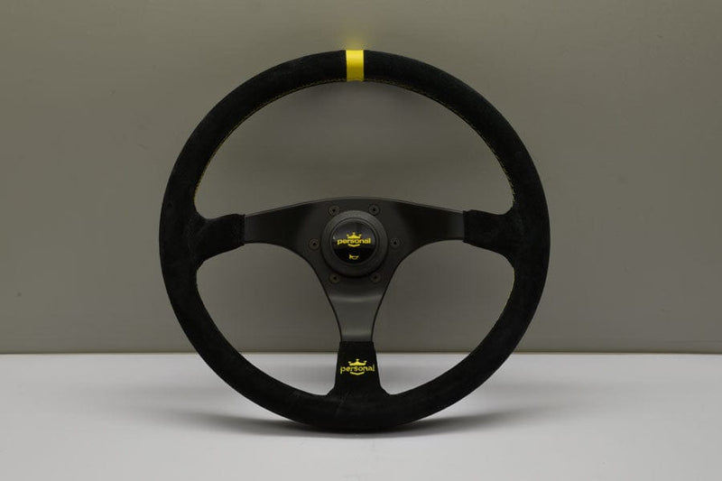 Personal - Trophy Steering Wheels - 3 Spokes Suede - 52mm Deep Dish-6518.35.2081 - RZCrewGarage