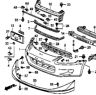 Genuine Honda Parts - Front Under Spoiler Assy - Honda - S2000 AP1 - NH676M 71110-S2A-A00ZG - Rzcrew Garage