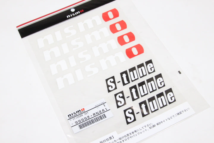 Nismo - Logo Sticker Set - White - 99992-RN241 - Rzcrew Garage
