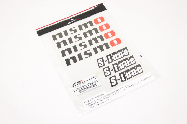 Nismo - Logo Sticker Set - Black - 99992-RN242 - Rzcrew Garage
