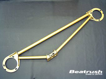 Beatrush - Front Steel 3 Points Tower Bar - Mitsubishi Lancer Evolution CP9A Evo 4/5/6 - A83051-FT2