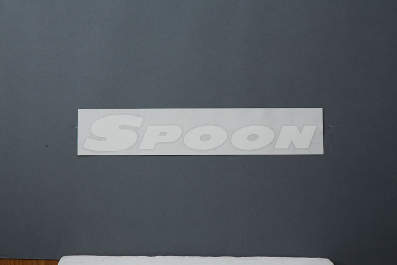 Spoon - Team Sticker ( White) 300mm - Honda - ALL-90000-W01 - ALL-90000-W01 - Rzcrew Garage