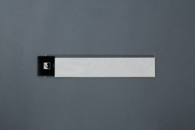 Spoon - Team Sticker ( White) 250mm - Honda - ALL-90000-W21 - ALL-90000-W21 - Rzcrew Garage