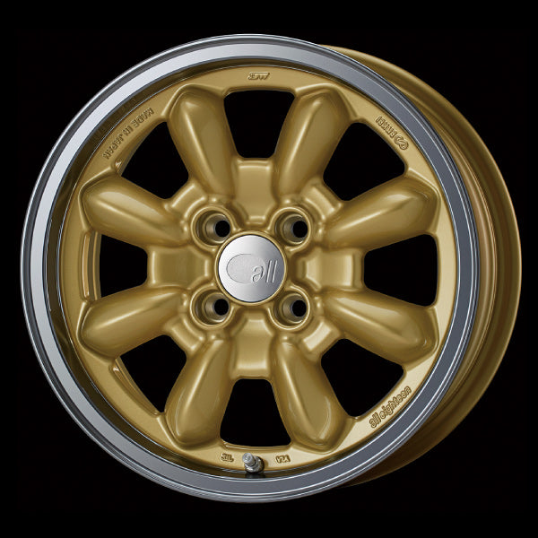 Enkei Japan All eighteen - 15x6J - 4x100 - ET: 38 (Machining Gold) - JDM-318-560-4938MG