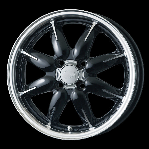 Enkei Japan all one - 15x5J - 4x100 - ET: 45 (Machining Black) - JDM-301-550-4945MCBK