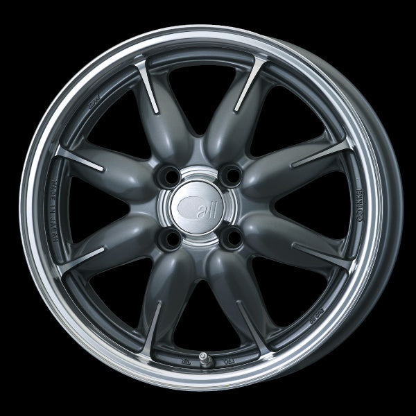 Enkei Japan all one - 15x6J - 4x100 - ET: 45 (Machining Gunmetallic) - JDM-301-560-4945MCG