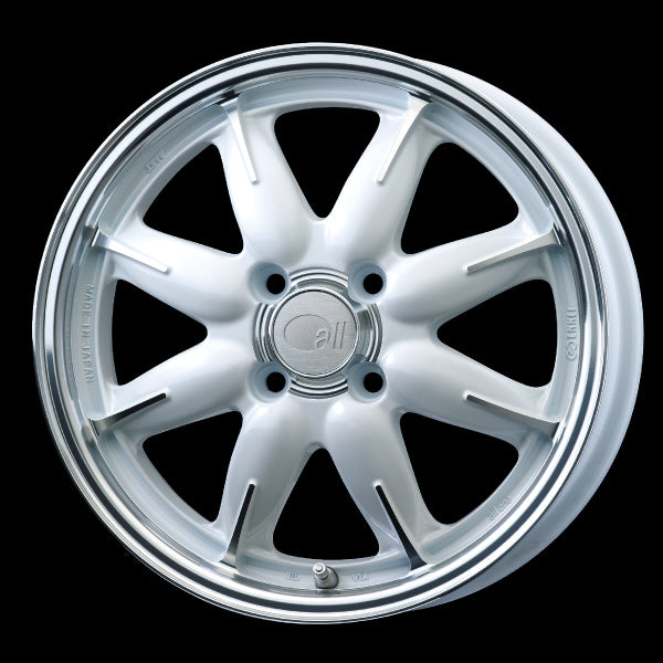 Enkei Japan all one - 15x5J - 4x100 - ET: 45 (Machining Pearl White) - JDM-301-550-4945MCPW