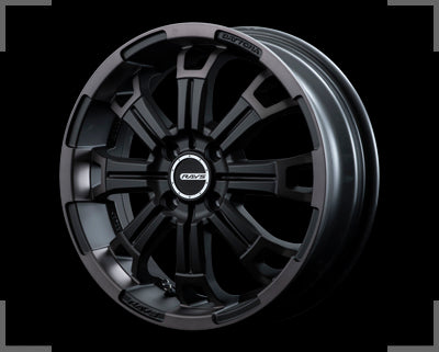 Rays Daytona KCX Collection - 15x5J - 4x100 - ET: 48 (Diamond Cut Side Matte Clear Black)