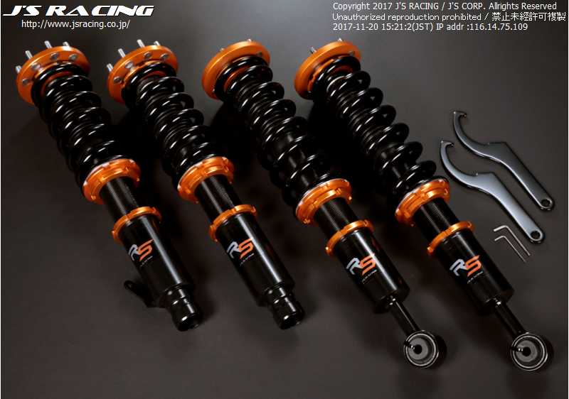 Js Racing - Black Series Damper RS Coilover Kit - Honda Accord CL7/CL9 - RZCrewEurope