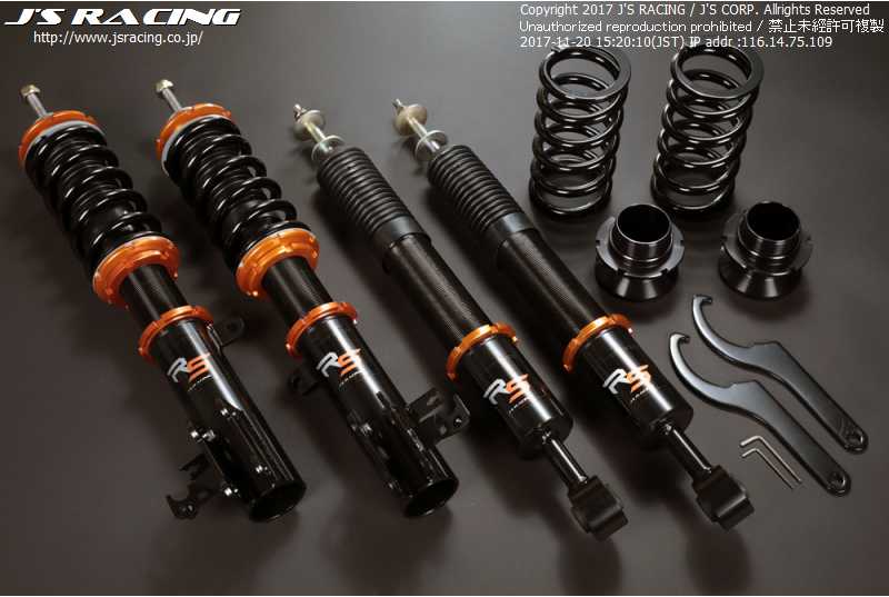 Js Racing - Black Series Damper RS Coilover Kit - Honda Fit-Jazz GE8 - RZCrewEurope
