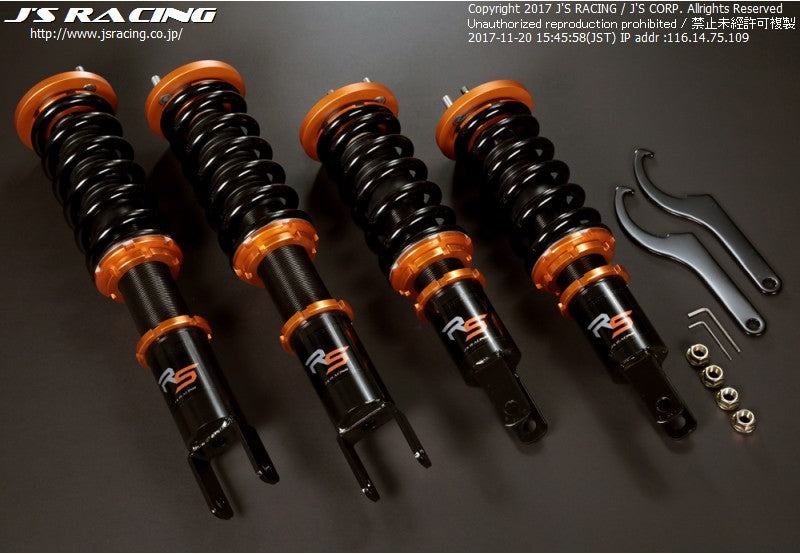 Js Racing - Black Series Damper RS Coilover Kit - Honda S2000 AP1 - RZCrewEurope