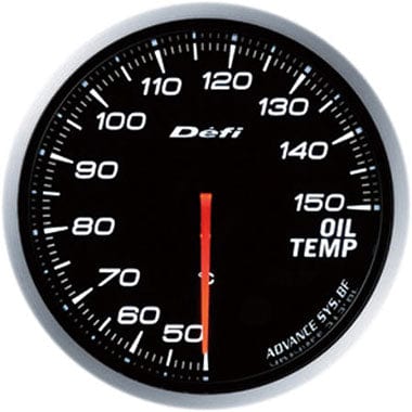 Defi White Advance BF Oil Temperature Gauge - 60mm - 50-150C-DF10401 - RZCrewGarage