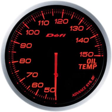 Defi Amber Advance BF Oil Temperature Gauge - 60mm - 50-150C-DF10402 - RZCrewGarage