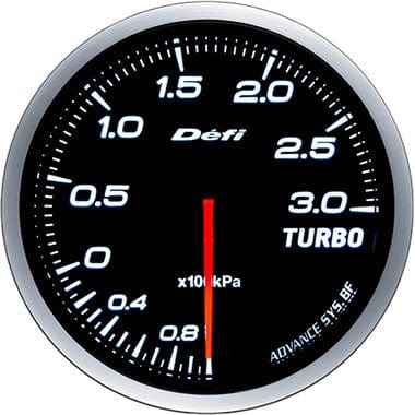 Defi White Advance BF Boost Gauge - 60mm - 3 Bar-DF14701 - RZCrewGarage