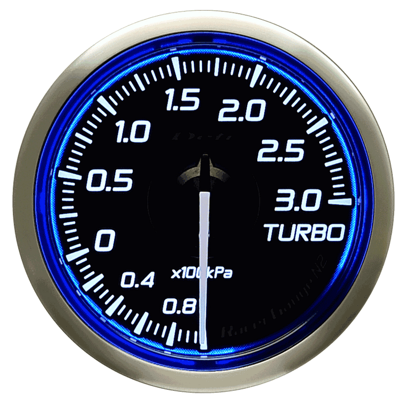Defi Blue Racer N2 Boost Gauge - 52mm - 3 Bar - RZCrewEurope