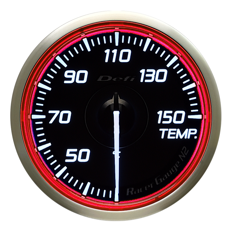 Defi Red Racer N2 Oil Temperature,Water Temperature Gauge - 60mm - 30-150C - RZCrewEurope