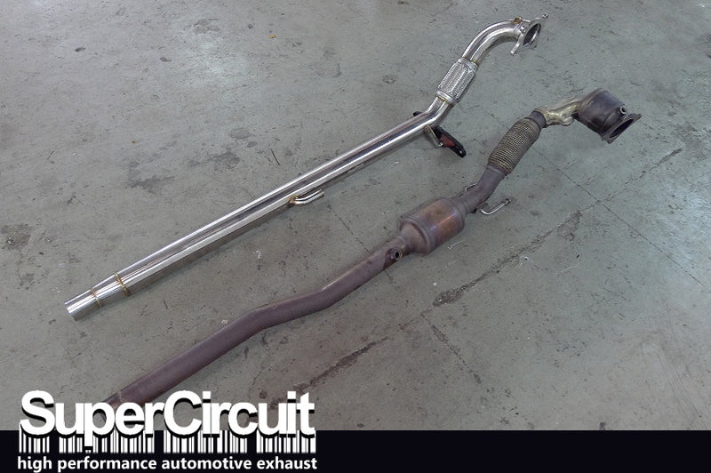 Rzcrew Garage - 2.5" Super Circuit Down Pipe - Volkswagen - Golf 5 GTI, GTX 1k(G5)(Gti) - 1k(G5)(Gti) - DP-VWG5GTI-S001