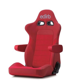 Edirb 054 Ultra Suede Reclinable Seat - Frp - Red-E54RNB - Rzcrewgarage
