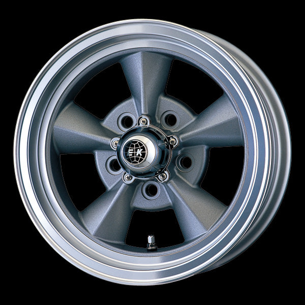 Enkei Japan Enkei 5 Spoke - 14x6J - 5x114.3 - ET: 10 (Flange cutting silver paint) - JDM-470-460-6510FCS
