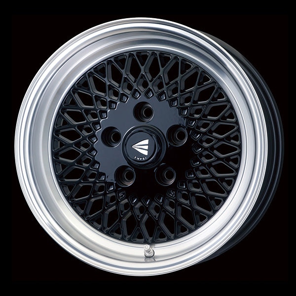 Enkei Japan Enkei 92 - 15x8J - 4x114.3 - ET: 25 (Black with Machined Lip) - JDM-465-580-4825BML