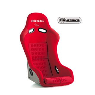 Bride Vios III Fixed Bucket Seat - Super Aramid - Red-F42IZR - Rzcrewgarage