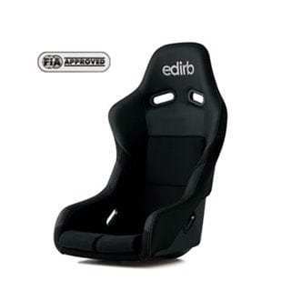 Edirb 042 Silver Stitching Fixed Bucket Seat - Super Aramid - Black-F42PNZ - Rzcrewgarage