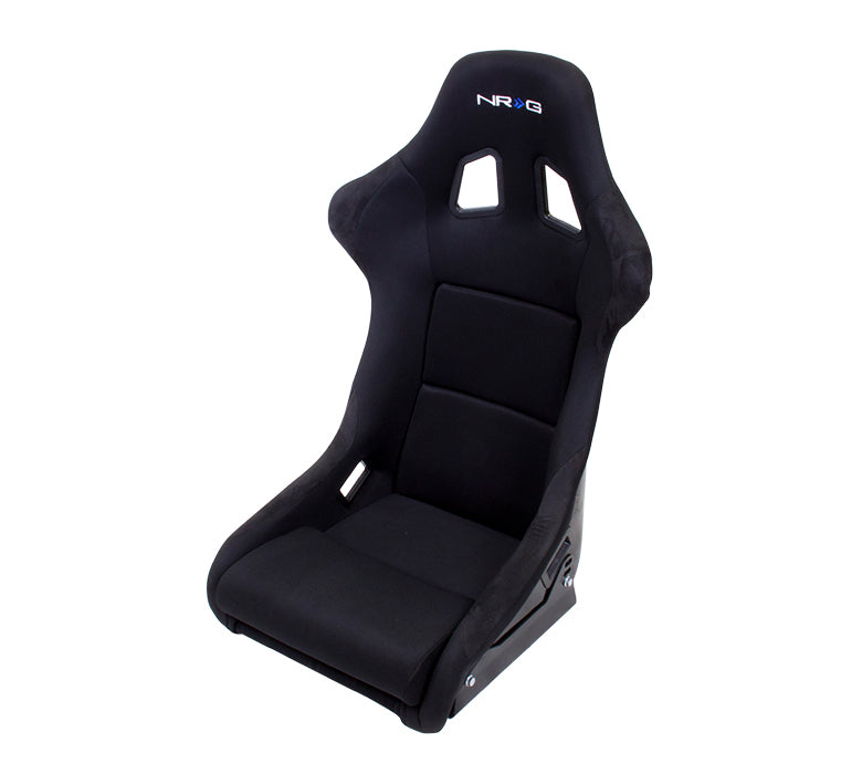 NRG FRP 310 (Medium) Fixed Bucket Seat - Black Fabric/Vinyl-FRP-310 - Rzcrewgarage