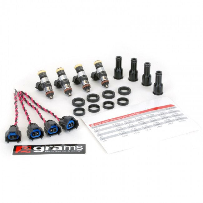 1nz Engine Injectors Grams Performance - Injector Kit - Toyota - 1NZ-FE - ( 11mm Injector ...