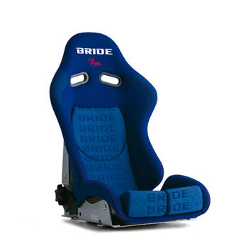 Bride Stradia II Low Cushion Reclinable Seat - Super Aramid - Blue-G33JZR - Rzcrewgarage
