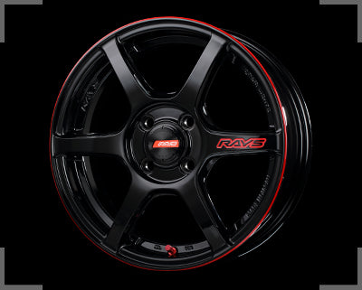 Rays Gram Lights 57C6 Time Attack Edition - 16x6.5J - 4x100 - ET: 47 (Black & Machining / E-pro Cort)