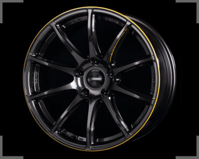 Rays Gram Lights 57Transcend Unlimit Edition - 18x8J - 5x114.3 - ET: 44 (Super Dark Gunmetal / Machining / E-pro Coat)