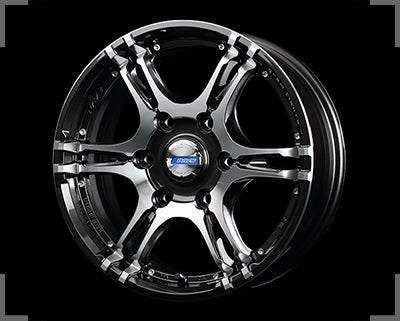 Rays Gram Lights Azure 57HMA - 16x6.5J - 6x139.7 - ET: 38 (Diamond Cut Super Dark Gunmetal Side)