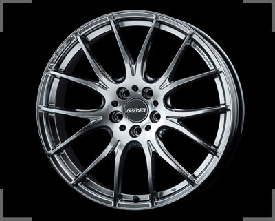 Rays Homura 2X7 - 20x8.5J - 5x114.3 - ET: 38/45 (Grace Silver)