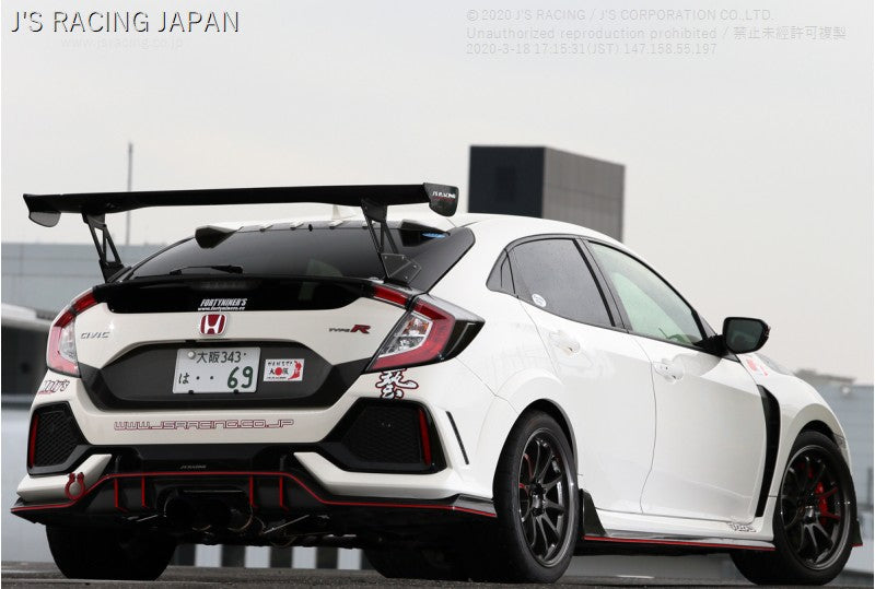 Js Racing - 3D GT Wing - Honda - Civic Type R FK8 - DGW1-K8-W - Rzcrew Garage