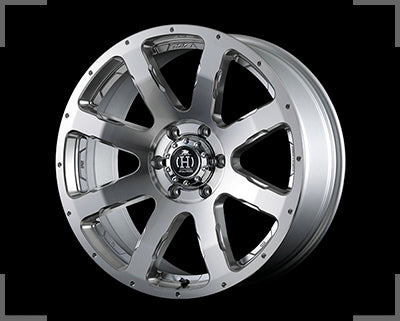 Rays HFullCross Criss Cross ByEight Limited Edition - 20x8.5J - 6x139.7 - ET: 22 (Machined Metal Silver)