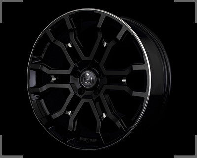 Rays HFullCross Cross Sleekers T6 - 18x7.5J - 5x114.3 - ET: 38/45 (Black Machining)